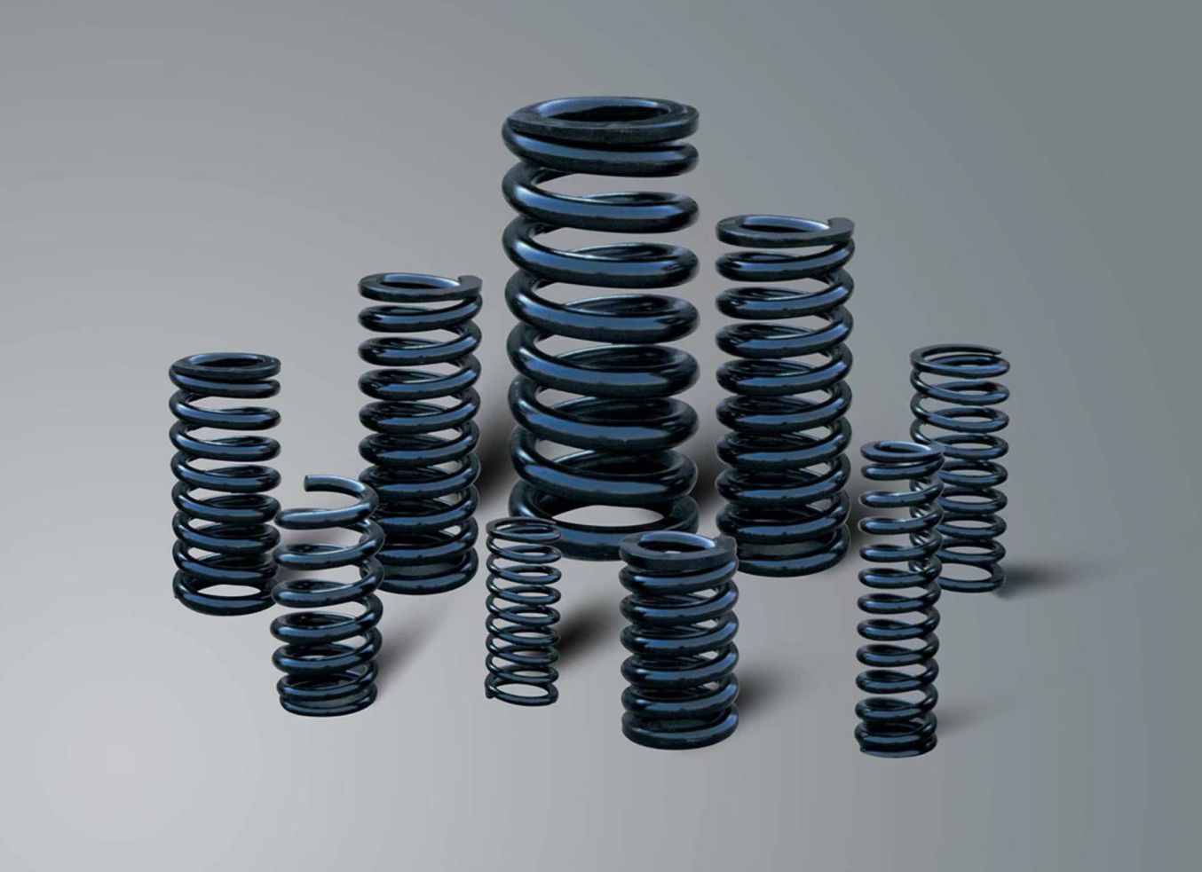 Mold die conical barrel long coil spring